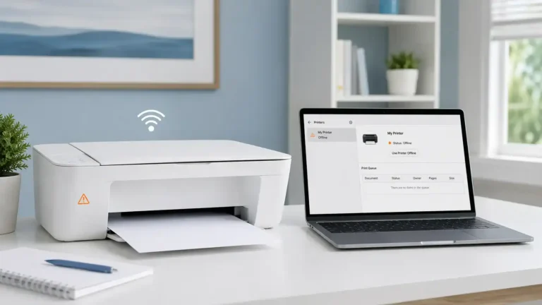 why is my hp printer offline