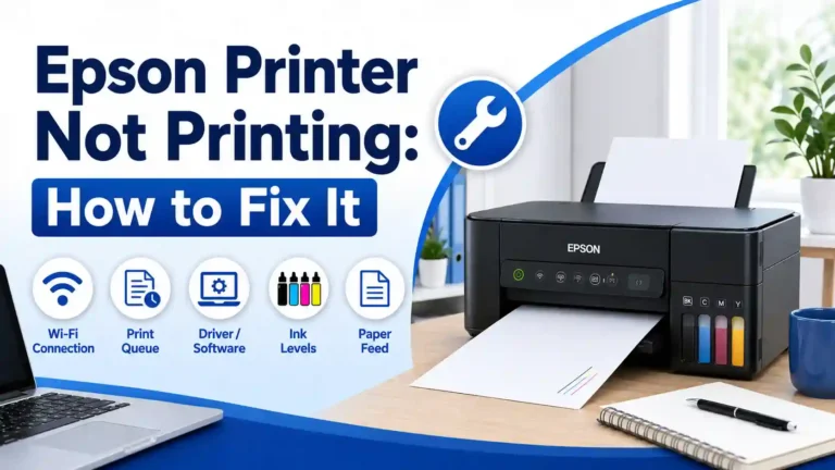 why is my epson printer not printing