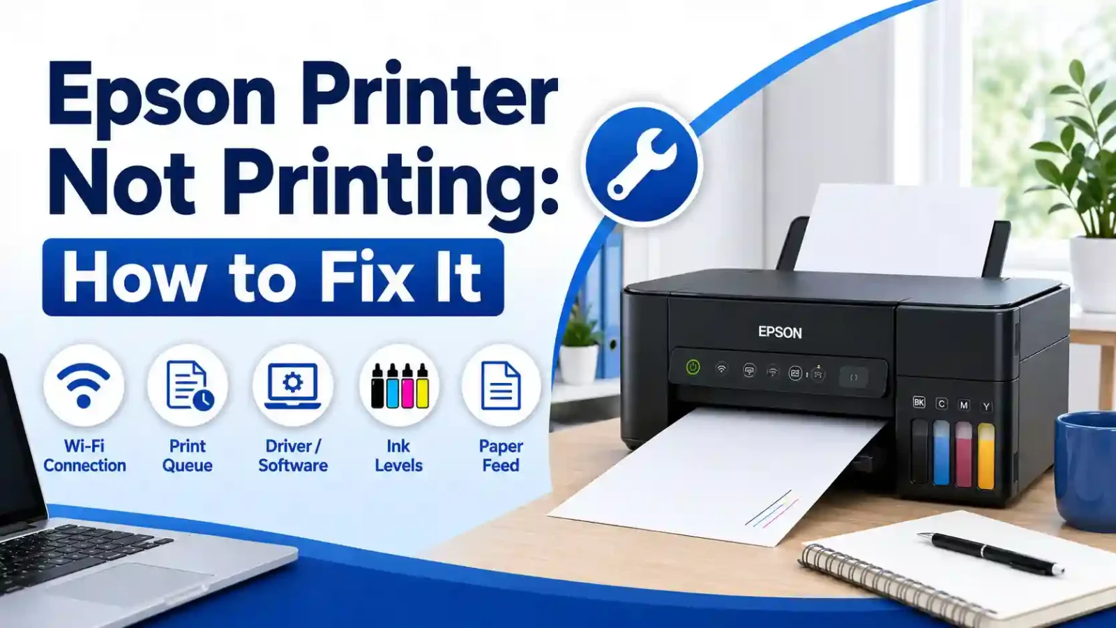 why is my epson printer not printing