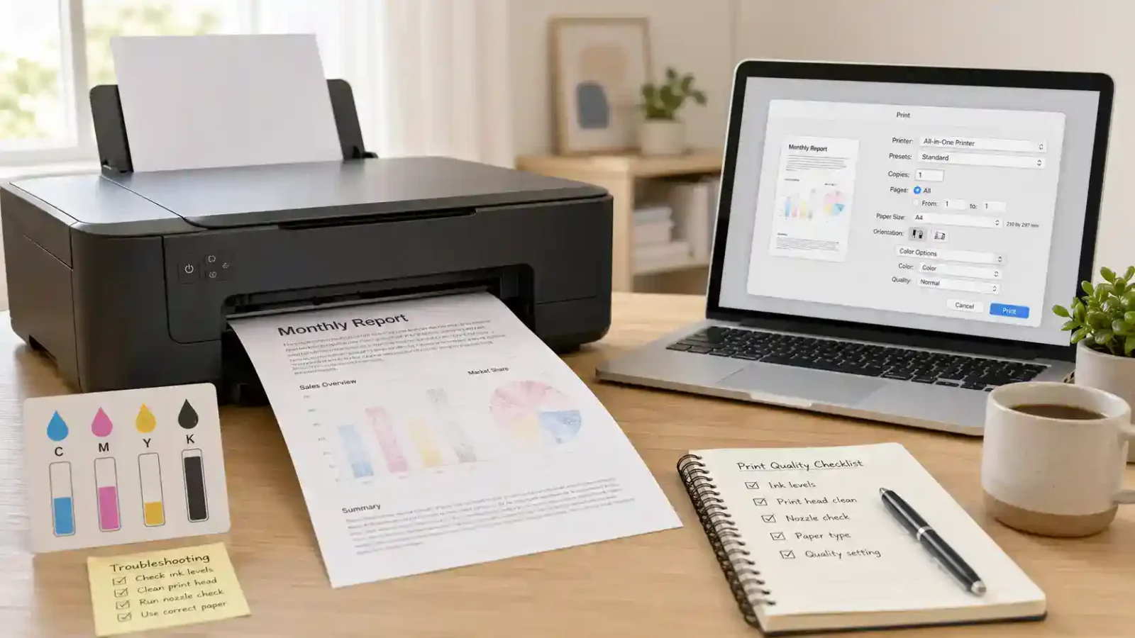 why is my printer not printing in color